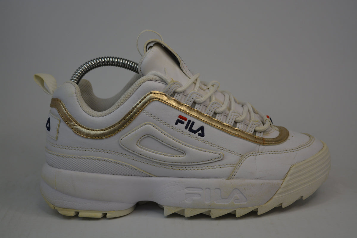 FILA Womens Disruptor II Metallic Sneakers Lifestyle
