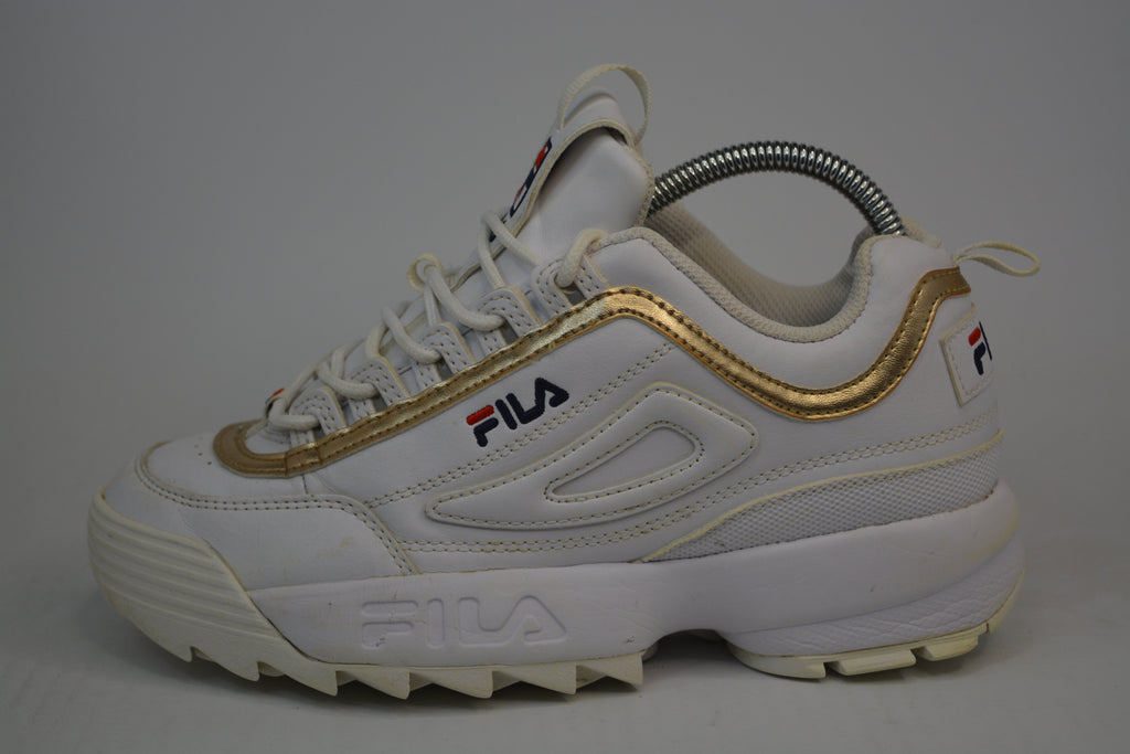 FILA Womens Disruptor II Metallic Sneakers Lifestyle