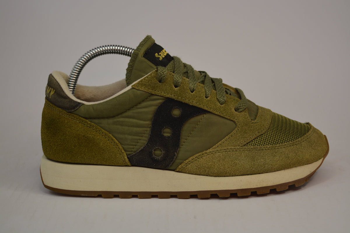 Saucony Jazz Unisex Men's Women's Green Black Sneakers Shoes