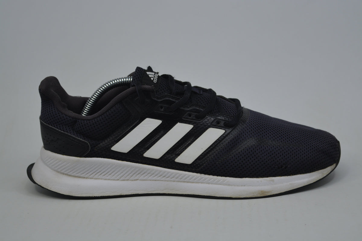 Adidas RunFalcon Black & White Sneaker Shoes Kids Unisex Size 1