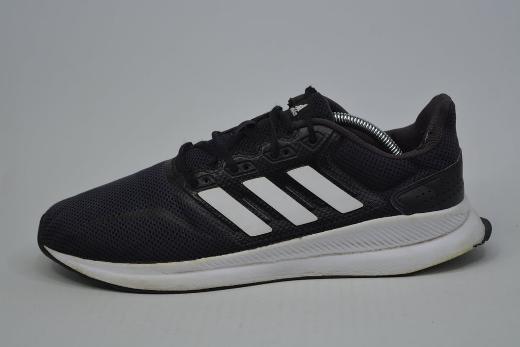 Adidas RunFalcon Black & White Sneaker Shoes Kids Unisex Size 1