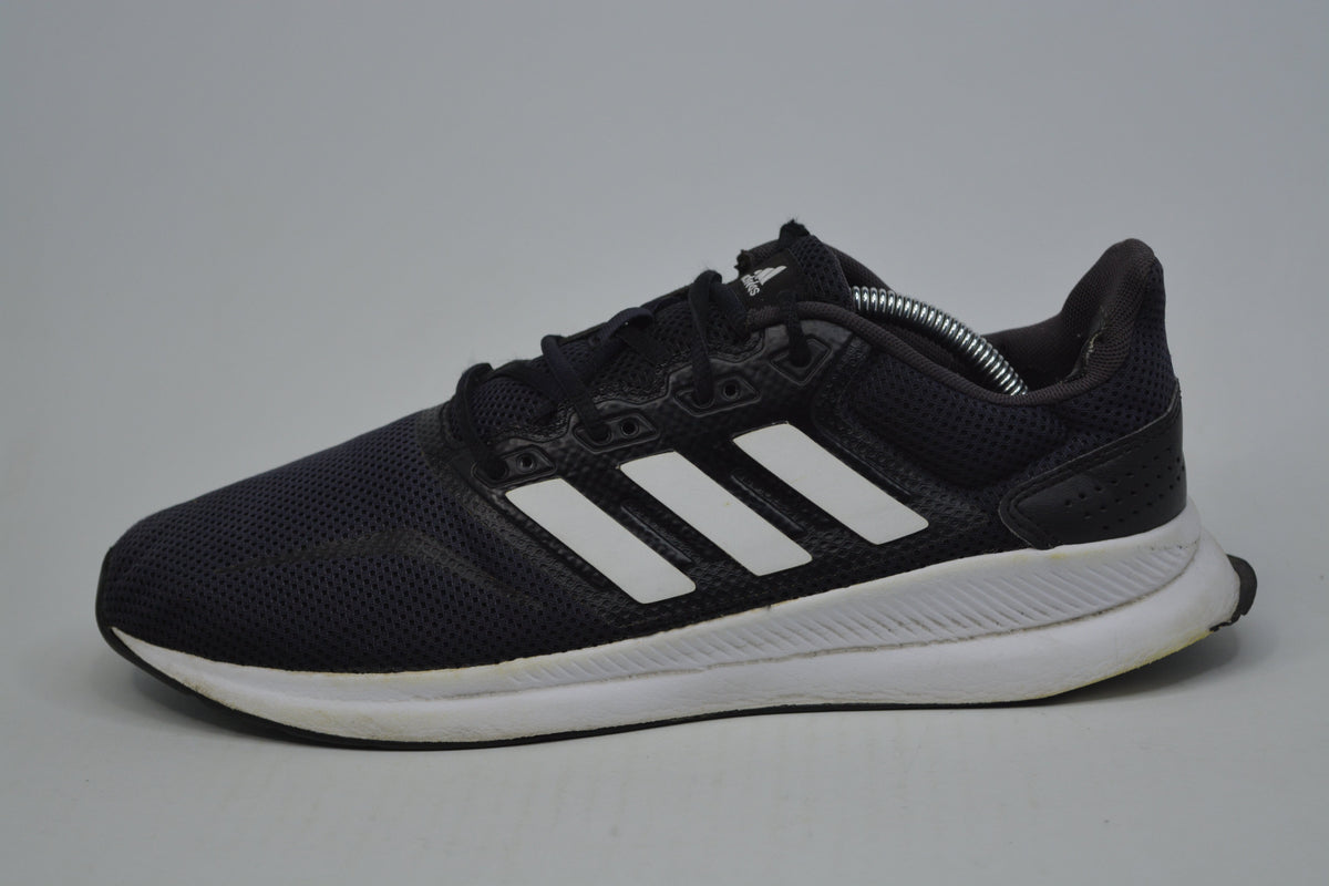 Adidas RunFalcon Black & White Sneaker Shoes Kids Unisex Size 1