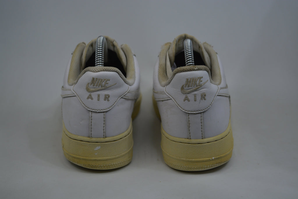 Nike Air Force - White & Gold Men's Size 8