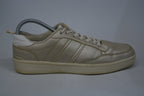 Leather Trainers Shoes - Golden Color