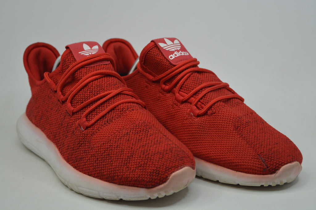 Adidas Tubular Shadow Red Athletic Running Shoes Sneakers